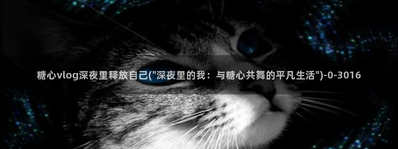  心糖vlog免费在线观看：糖心vlog深夜里释放自己(\